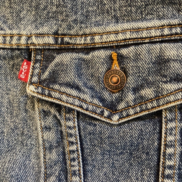 Vintage 90s Levi’s Denim Trucker Jacket Size XL 70507 4890 Type 3 Hong Kong - Picture 6 of 13